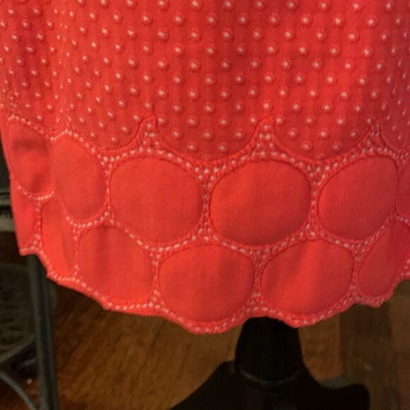 #OfficeSiren 💃 *JULIA JORDAN* Sz 8 Coral Body-con Midi DRESS - Picture 6 of 10